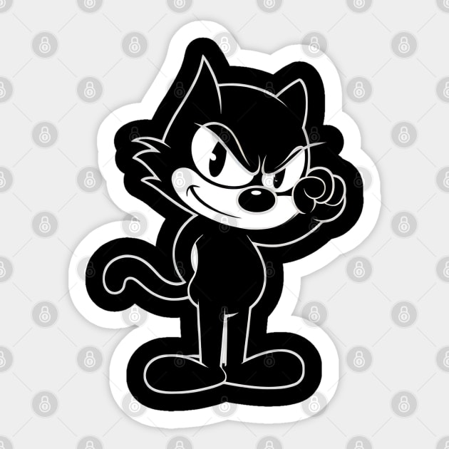 Felix the Cat, Resist Sticker by UrbanLifeApparel